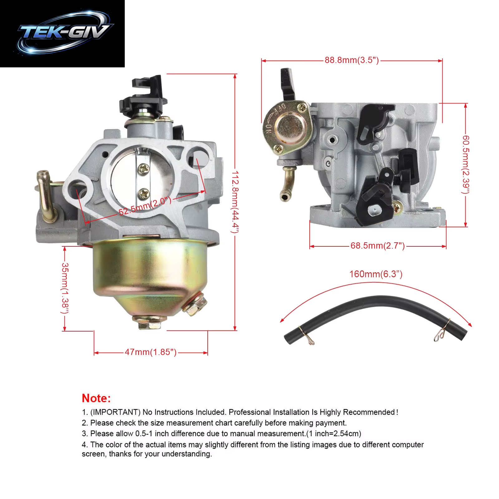 Ersetzen Sie Den Vergaser-Kit Für Honda-Benzinmotor Gx270 Gx240 173F 177F Japanisches Trimmer-Vergaserteil