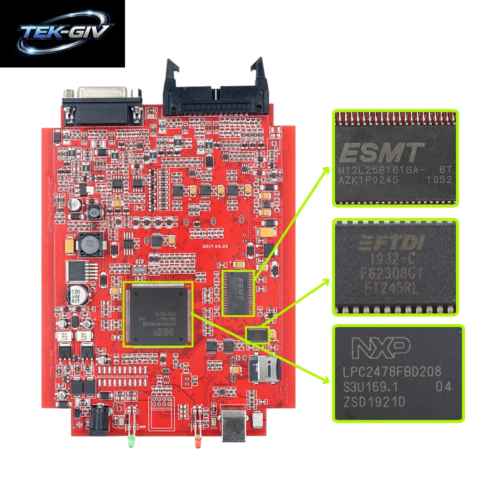 2025 Kess Ksuite V2 5.017 K TAG 7.020 2.25 4 LED Master Green PCB Board Unlimited Online KESS Car Truck ECU Programmer Tool