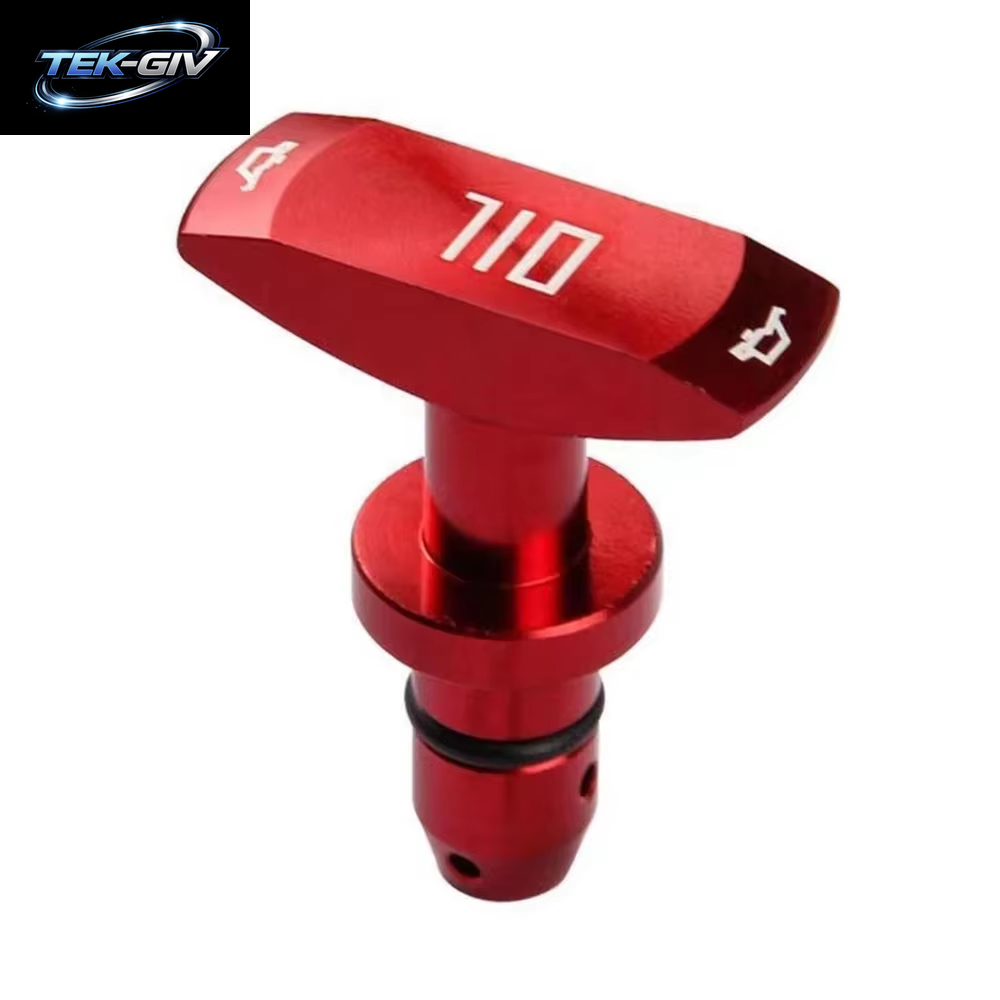 Universal Auto Ölmessstab Pull Griff Motor Öl Pullhandle Aluminium Billet Auto Ersatz Modifikation Dekoration