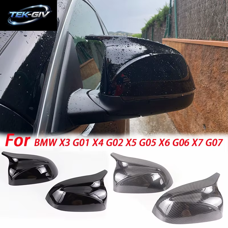 Für BMW X3 G01 X4 G02 X5 G05 X6 G06 X7 G07 2018 2019 2020 M Stil Schwarz Rückspiegel Abdeckung X3M Look