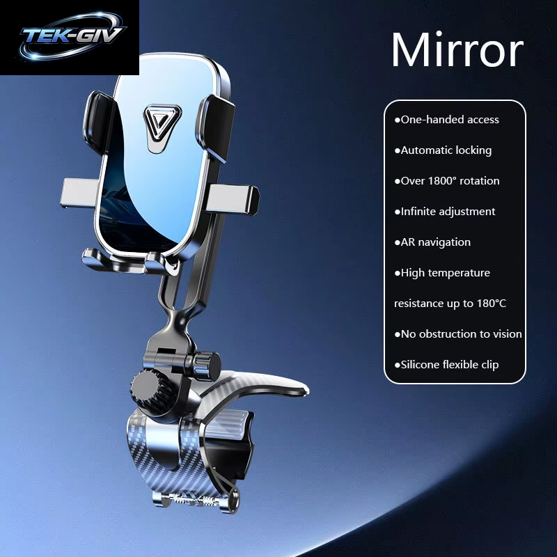Neue Auto Dashboard Telefon Halter Schwerkraft Krokodil Clip Automatische Verriegelung Spiegel Telefon Ständer Universal GPS Navigation Halterung