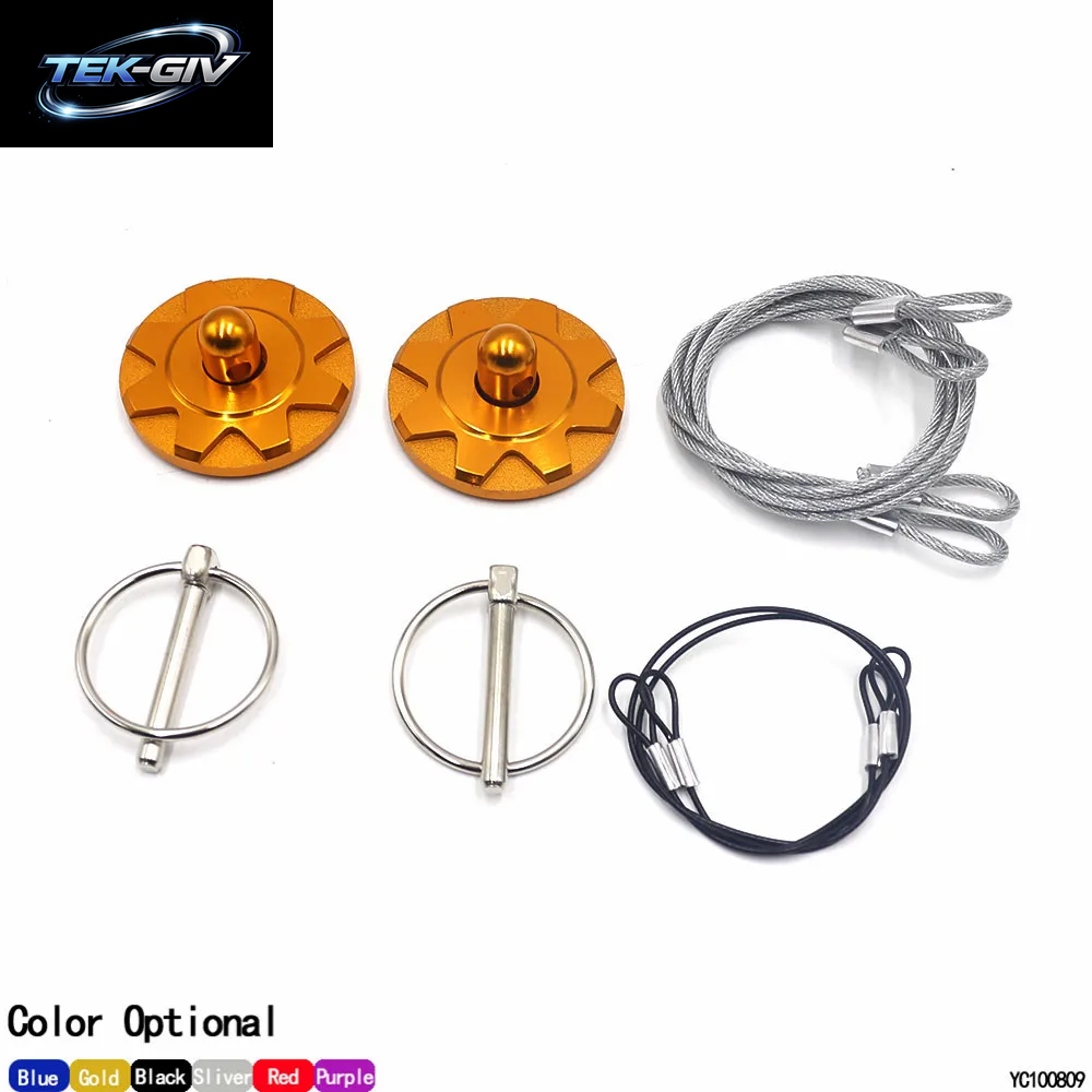 Racing Auto Motorhaube Aluminium Lock Latch Kit Universal Motorhaube Pin Set Automotive Zubehör
