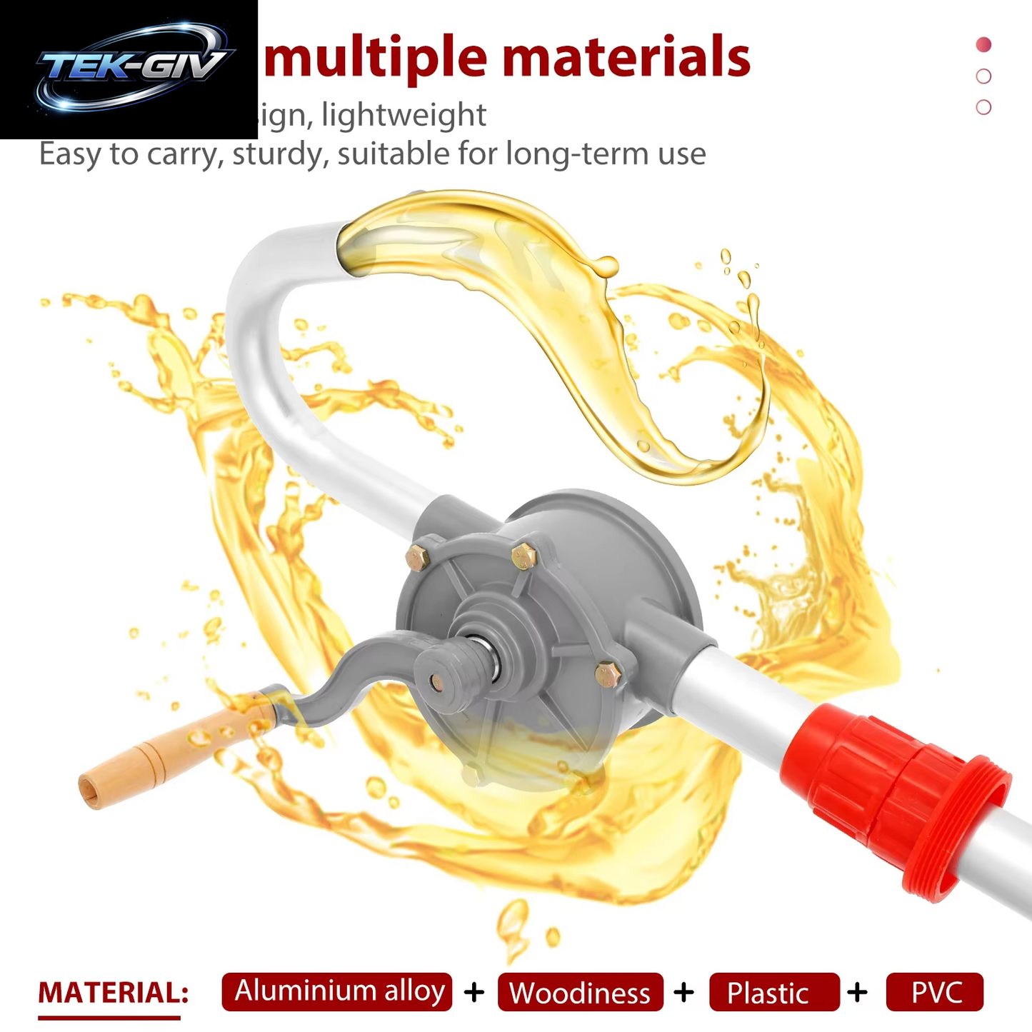 Handpumpe, Kurbelpumpe, Öl, Diesel-Fasspumpe, 55 Gallonen, Verstellbare Trommelpumpe, Outdoor, Auto, Transfer, Saugpumpen, Benzinöl