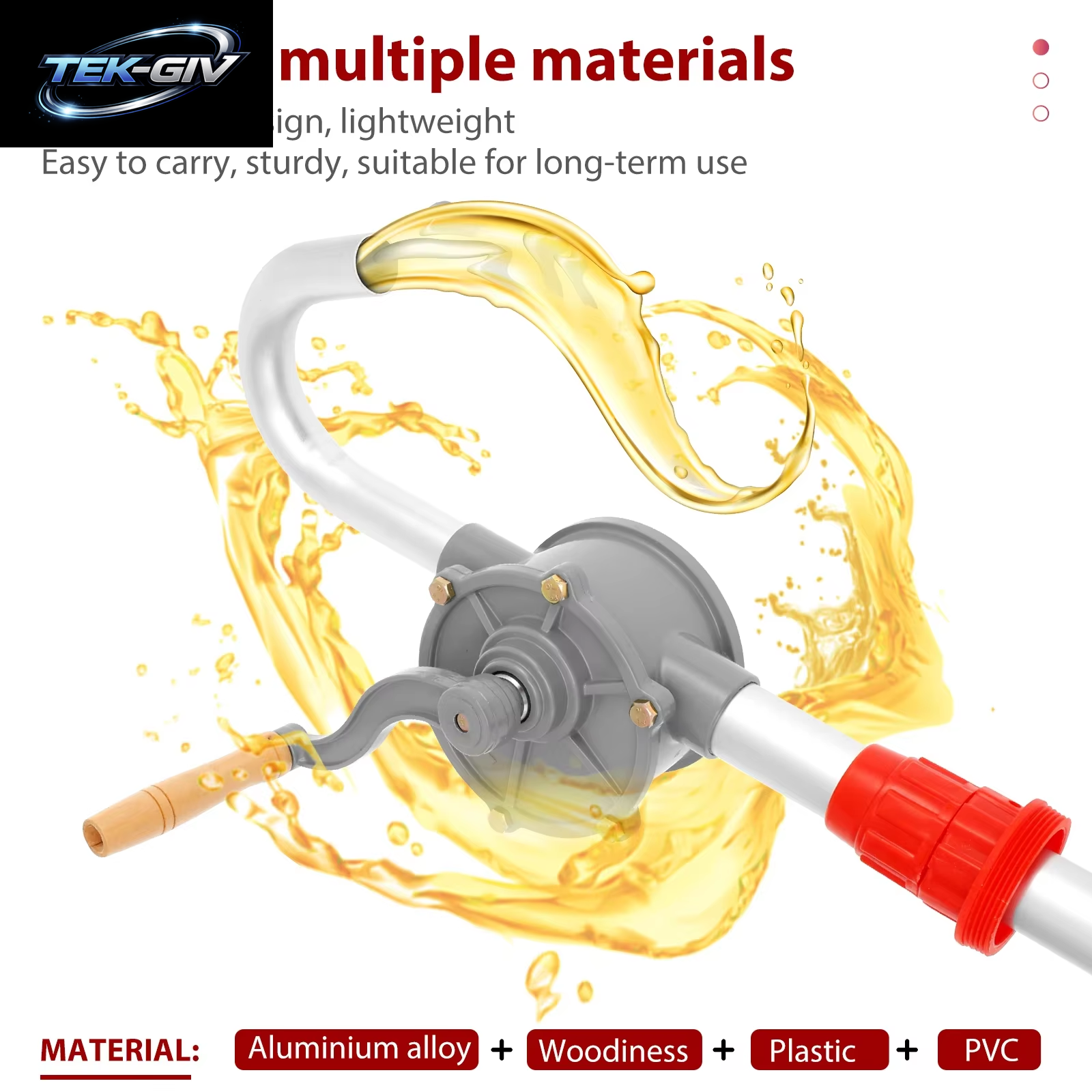 Handpumpe, Kurbelpumpe, Öl, Diesel-Fasspumpe, 55 Gallonen, Verstellbare Trommelpumpe, Outdoor, Auto, Transfer, Saugpumpen, Benzinöl