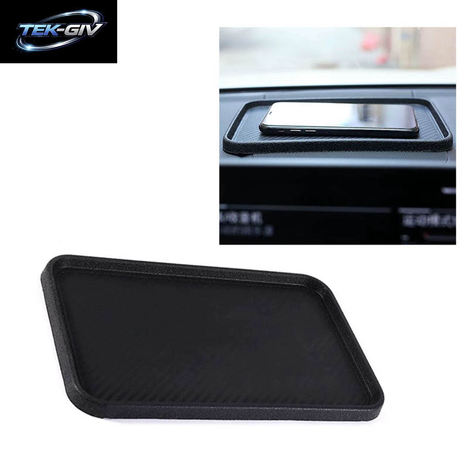1PC Silikon anti Slip Dashboard Matte Mit Telefon Halter Tablett Universal Auto Dash Pad Für Handys Schlüssel Münzen Sonnenbrille Wärme