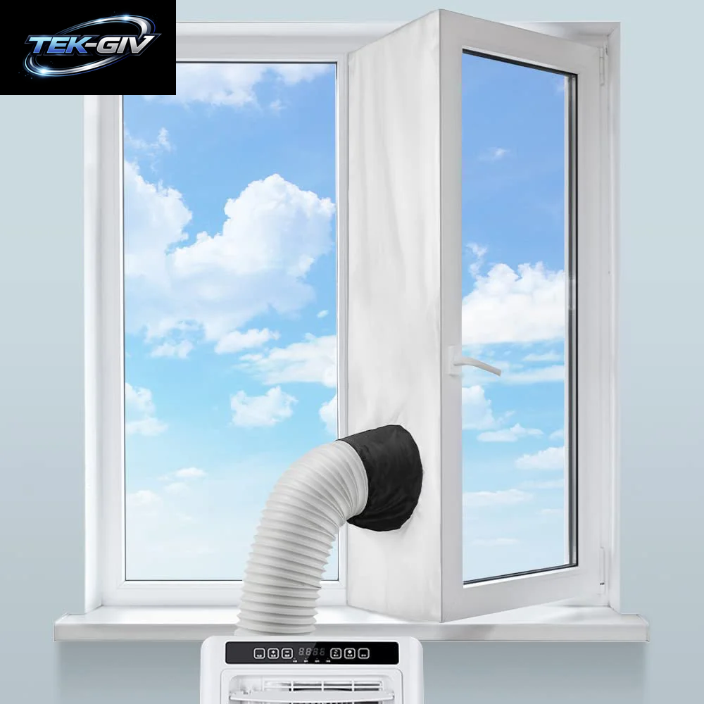 3/4 Meter Wasserdichte Fensterdichtung Für Tragbare Klimaanlagen, Neigbare, Schräge Fenster, Einfach Zu Installieren, Doppelt Mit Spannseil
