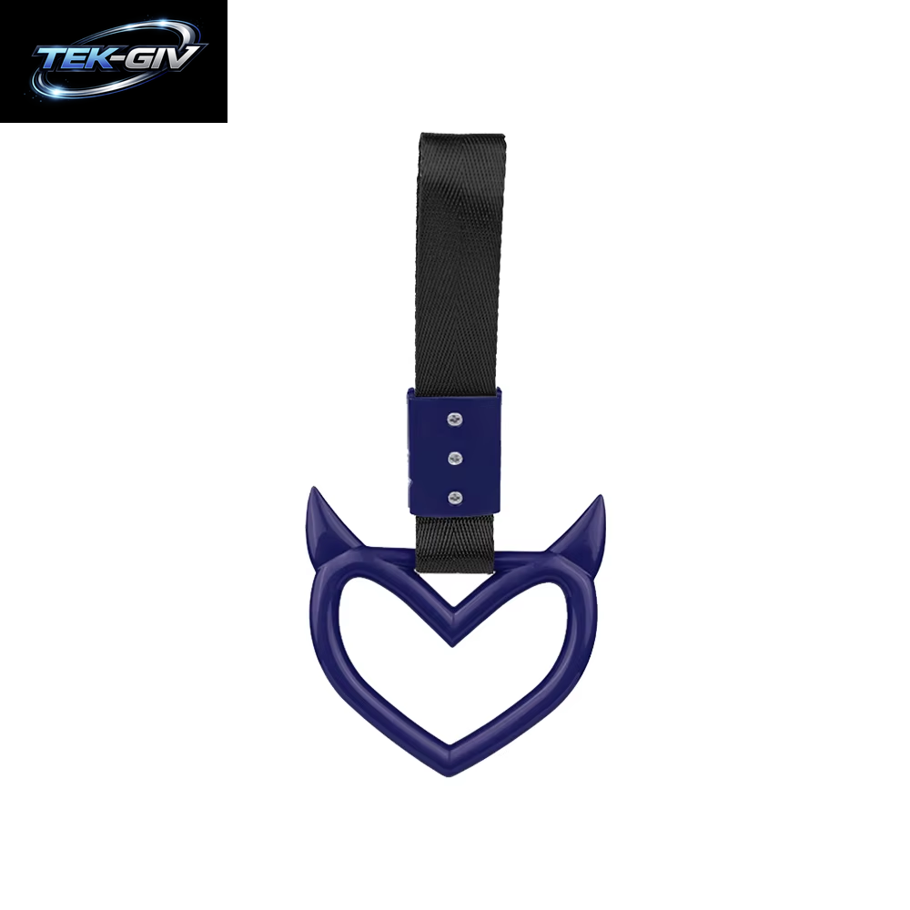 JDM Zurikawa Ring Bus Griff Teufel Herz Modifizierte Racing Griff Hand Strap Loops Stoßstange Bus Auto Drift Charme Auto Zubehör