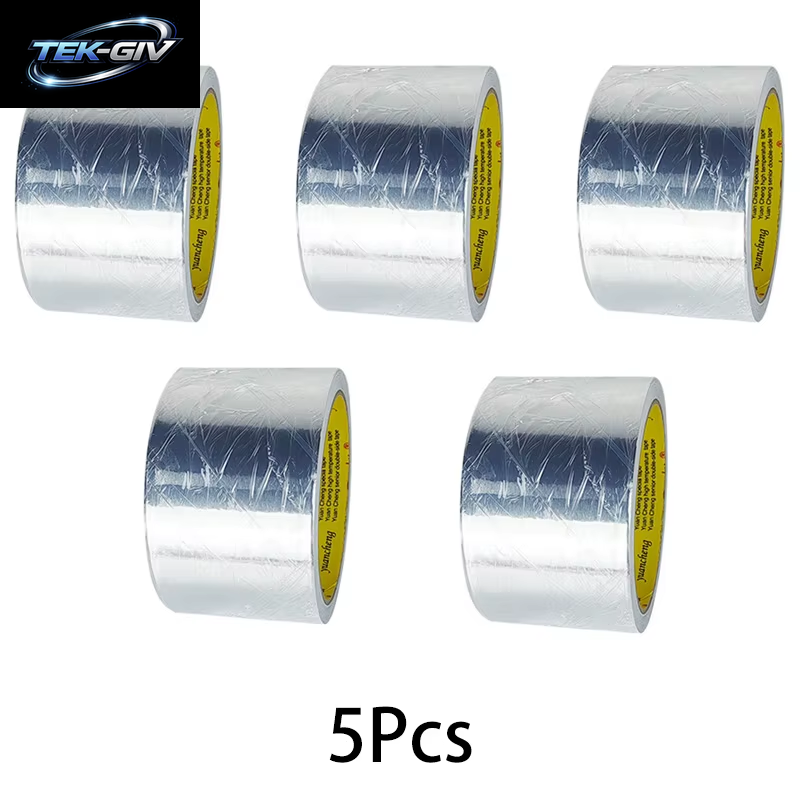 Hohe Temperaturbeständigkeit Aluminiumfolie Klebeband Küchenrohr Reparaturband Klebstoff Dichtungsfolie Wärmedämmung Auslaufsicheres Klebeband
