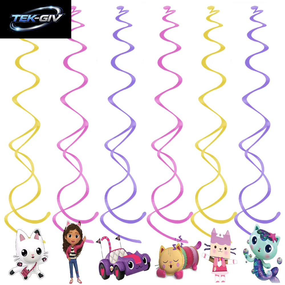 Neue Rosa Gabby Puppenhaus Geburtstag Party Dekorationen Luftballons Tassen Teller Servietten Hintergrund Geschirr Mädchen Baby Dusche Liefert