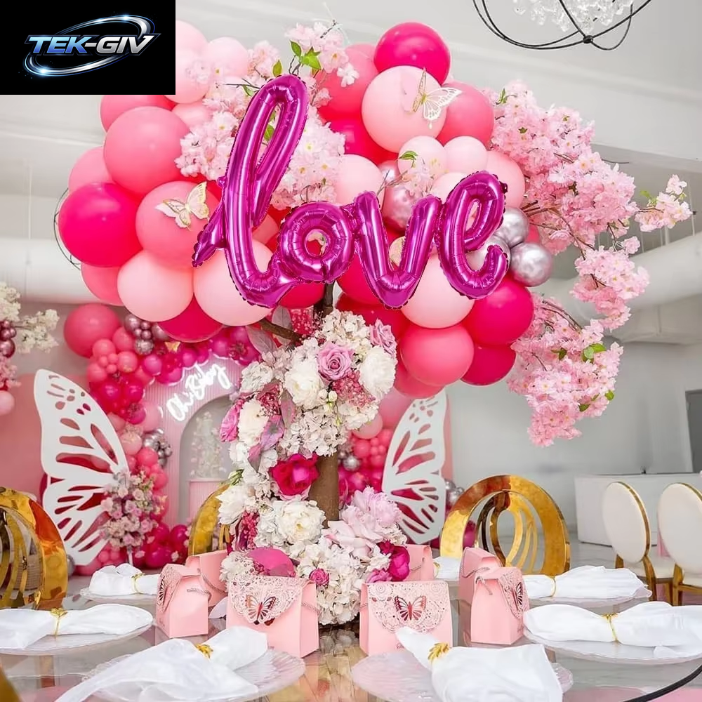 LIEBE Brief Folie Mylar Ballon Für Hochzeit Valentinstag Jahrestag Geburtstag Party Dekor Hintergrund Bogen Kranz DIY Supplie