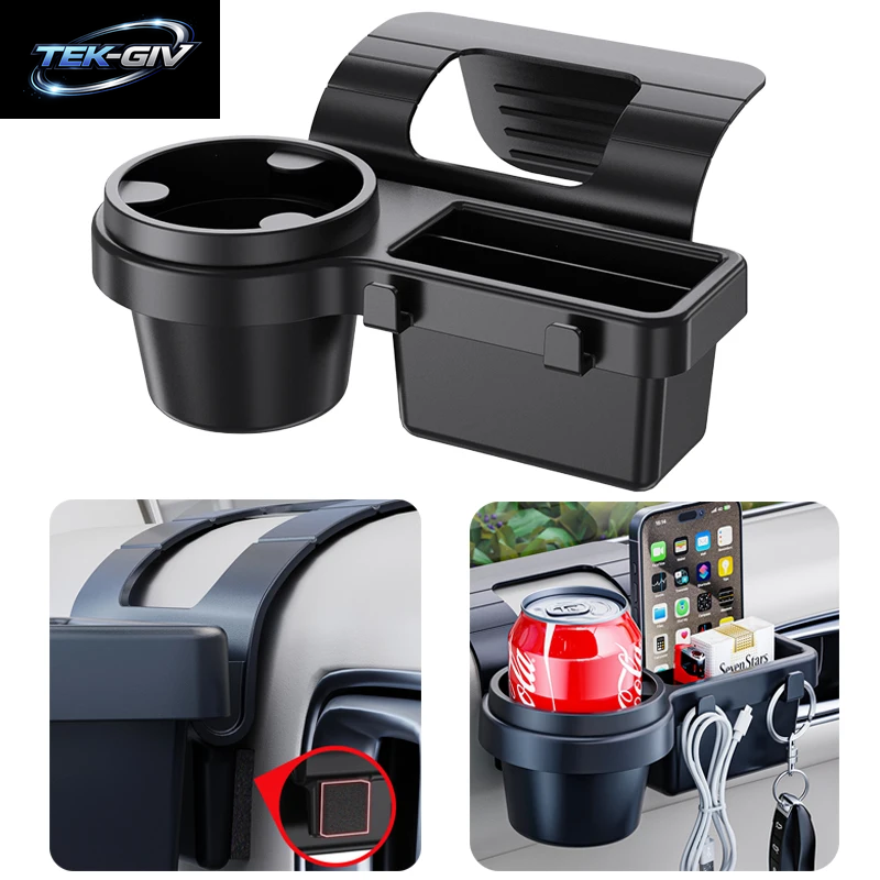 Multifunktionale Auto-Organizer-Box Mit Tasse, Getränkehalter, Hängendes Lagerregal, Seitentür, Fenster, Aufbewahrung, Auto-Innenzubehör