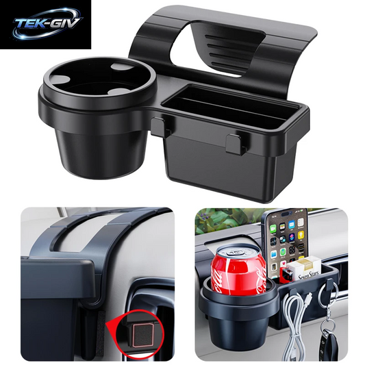 Multifunktionale Auto-Organizer-Box Mit Tasse, Getränkehalter, Hängendes Lagerregal, Seitentür, Fenster, Aufbewahrung, Auto-Innenzubehör