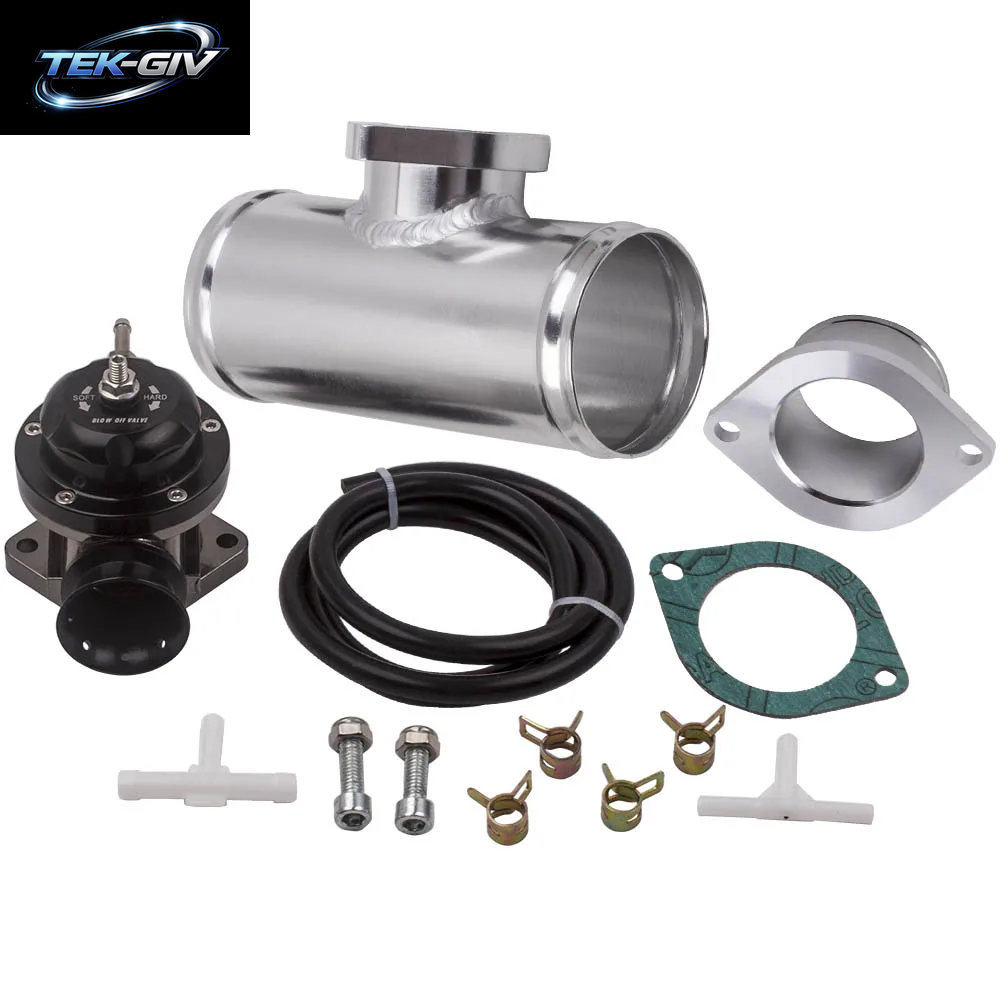 Universelles Turbo-Abblasventil Vom Typ RS, Verstellbar Mit 2,5-Zoll-Aluminium-Flanschrohradapter