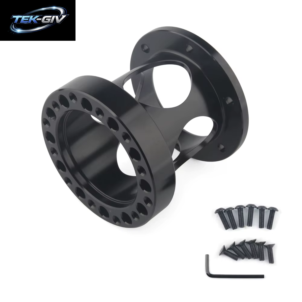 Neuer Ausgehöhlter Universal-Lenkradnaben-Abstandshalter 51/76/101 Mm Lenkradnabe Boss Kit Adapter Abstandshalter Schwarz