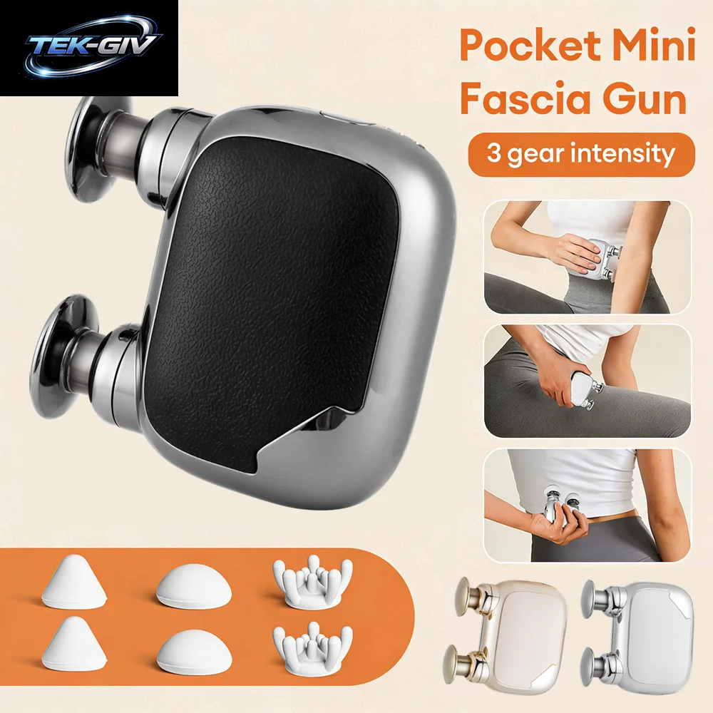 Hochfrequenz-Vibrations-Faszienpistole Mini Elektrische Massagepistole Tragbare Körpermassagepistole Muskelentspannung Faszien-Massagegerät