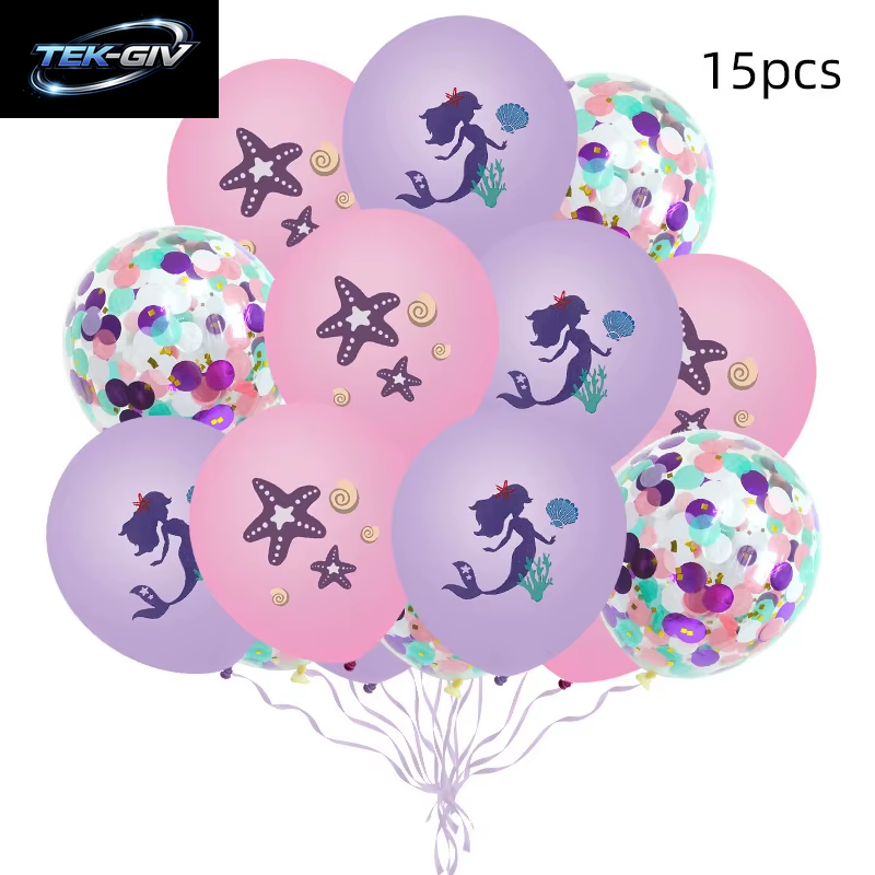 Die Kleine Meerjungfrau Geburtstag Party Dekoration Prinzessin Ariel Papier Serviette Teller Tasse Tischdecke Luftballons Kinder Baby Shower Supplies