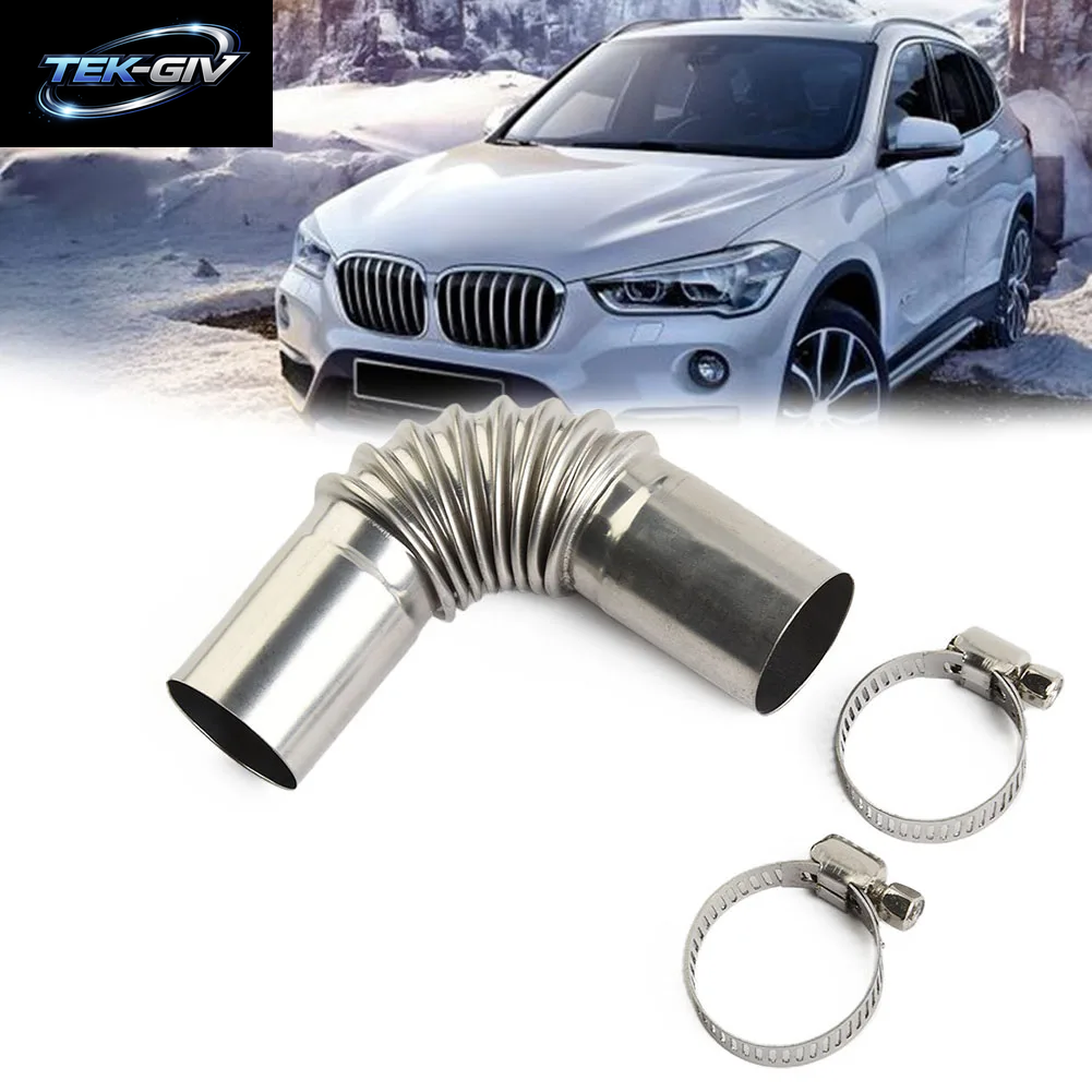 Ebersbach 25 Mm Auspuffrohr-Winkelstück Für Webasto Diesel-Heizungen, Silber, 25 Mm/1 Zoll. Innendurchmesser 27 Mm/1,06 Zoll. Außendurchmesser