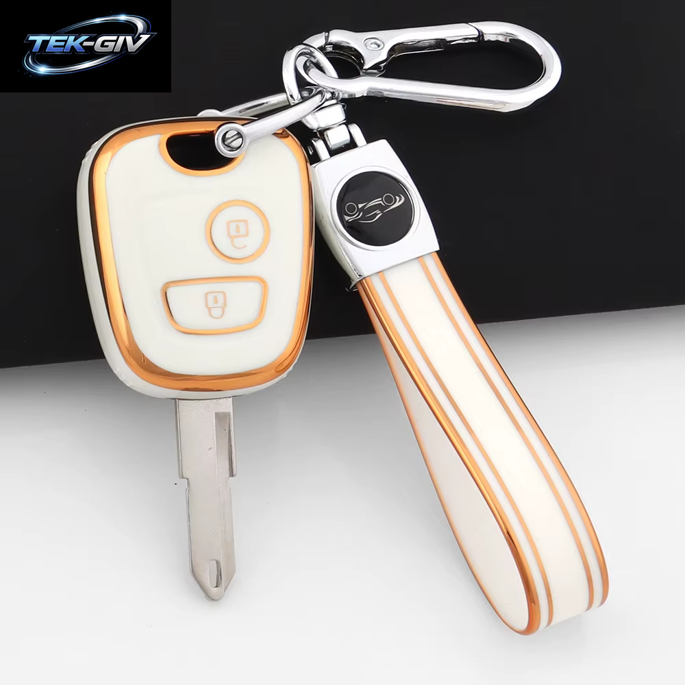 Rosa TPU Auto Fernbedienung Smart Key Fall Abdeckung Shell Fob Schlüsselbund Für Peugeot 107 206 207 307 Für Citroen C1 C2 C3 C4 Für Toyota Aygo