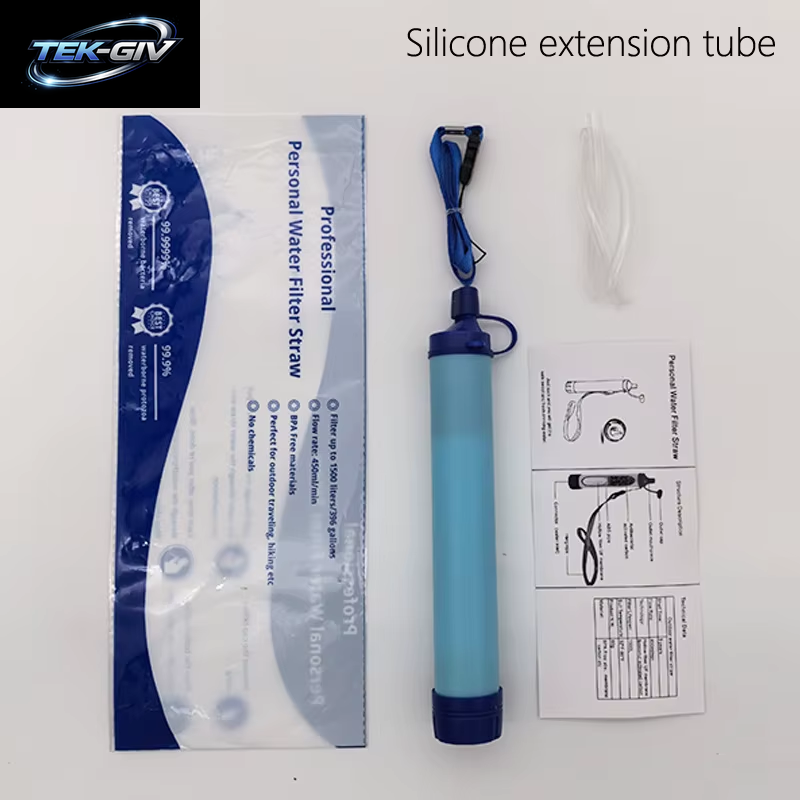 Outdoor Mini Wasserfilter Stroh Camping Reinigung Tragbarer Wanderwasserreiniger Für Überleben Oder Notfallbedarf