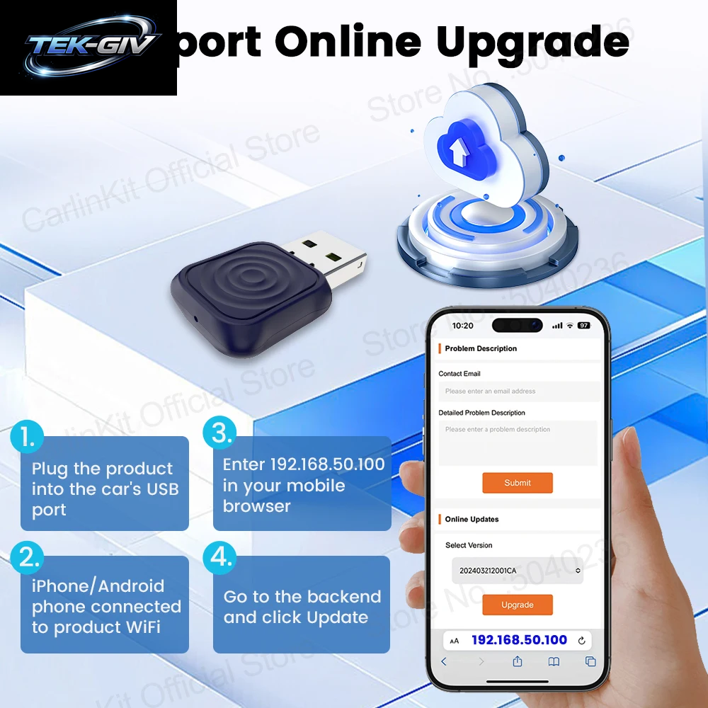 Carlinkit 5.0 Mini Ultra Wireless Adapter Wireless Carplay Android Auto Für OEM Auto Plug and Play Wifi Bluetooth Auto Connection