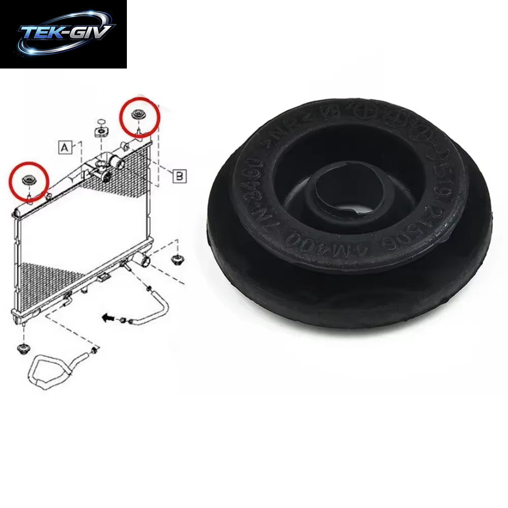 Für Nissan X-Trail T30 T31 T32 Kühler Halterung Gummi Matte Kühlsystem Ersatz Ersatz Zubehör Halterung