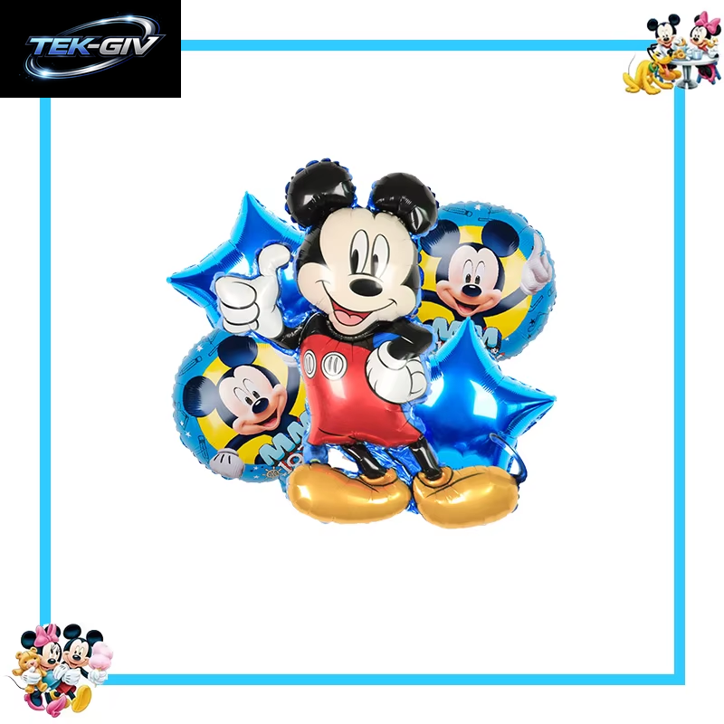 Mickey Mouse Geburtstag Party Dekoration Geschirr Candy Box Banner Tischdecke Hintergrund Ballon Für Kinder Geburtstag Party Supplies