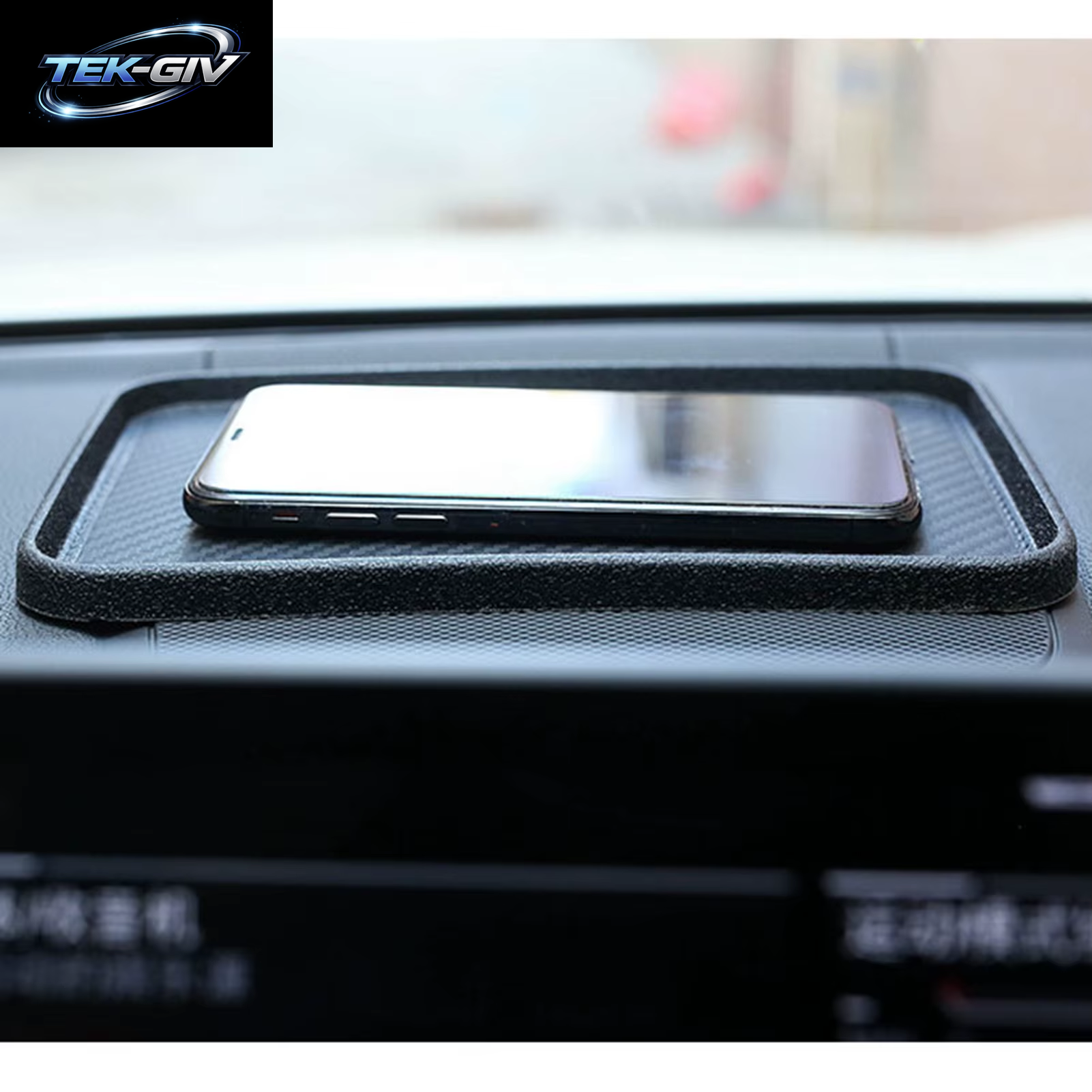 1PC Silikon anti Slip Dashboard Matte Mit Telefon Halter Tablett Universal Auto Dash Pad Für Handys Schlüssel Münzen Sonnenbrille Wärme