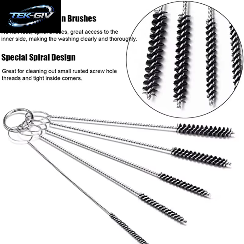 Airbrush Reiniger Set Vergaser Carbon Dirt Jet Entfernen Reinigungsnadeln Bürsten Reinigungswerkzeuge Für Automobil Motorrad Schläuche