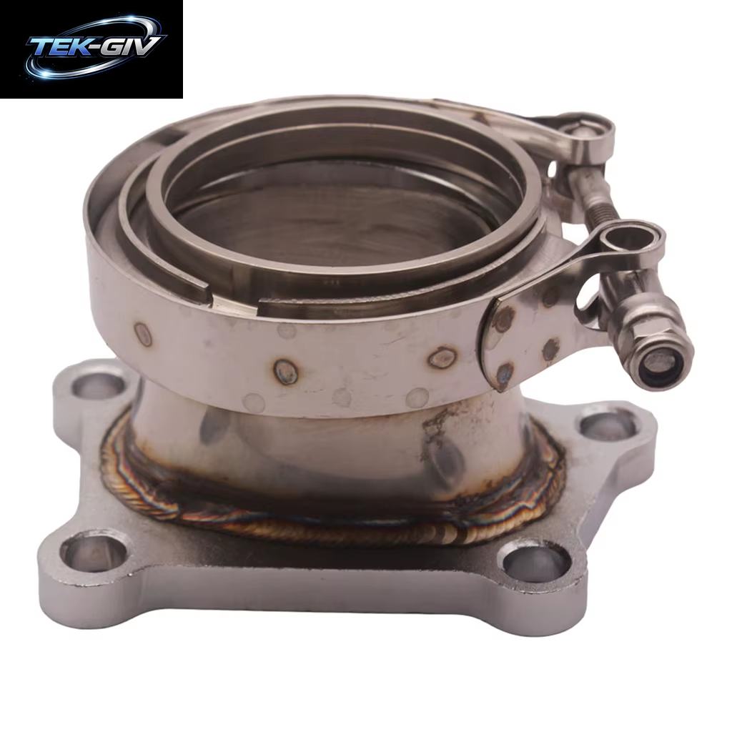 76Mm 3 "5- V-Band Adapter Fallrohr Flansch W/ Clamp Für Mazdaspeed 6