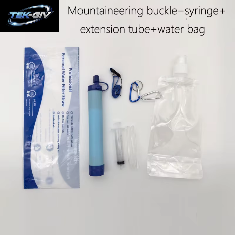 Outdoor Mini Wasserfilter Stroh Camping Reinigung Tragbarer Wanderwasserreiniger Für Überleben Oder Notfallbedarf