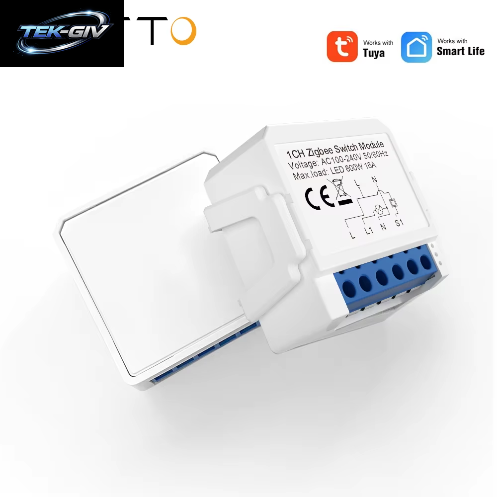 AVATTO Zigbee Tuya 1/2/3/4 Gang Mini Smart Switch DIY Licht Schalter Modul Zwei-Wege Steuerung Funktioniert Mit Alexa Alice Google Hause