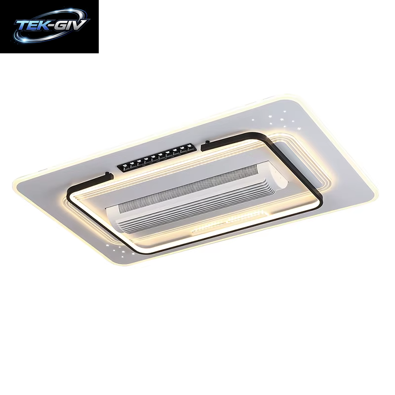 Unsichtbare Blattlose LED Deckenventilator Licht Fernbedienung Deckenventilator Lampe Home Decor Wohnzimmer Schlafzimmer