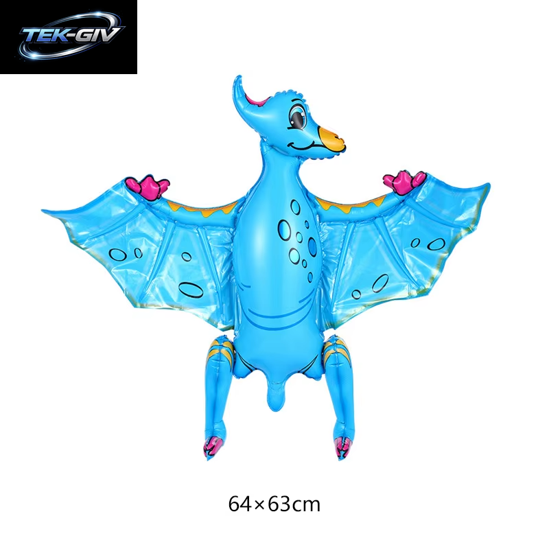 3D Stehender Dinosaurier Ballon Cartoon T Rex Dino Folienballon Für Party Dekoration Kindergeburtstag Partyzubehör