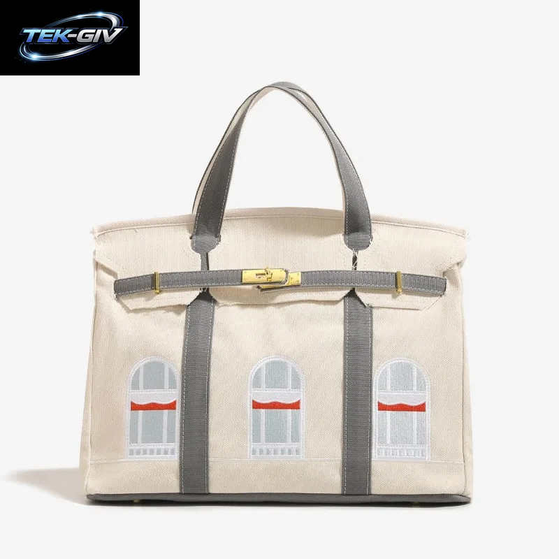 Meistverkaufte Canvas-Haustasche Platin Mode Vielseitige Trendige Premium Schulter-Crossbody-Handtasche