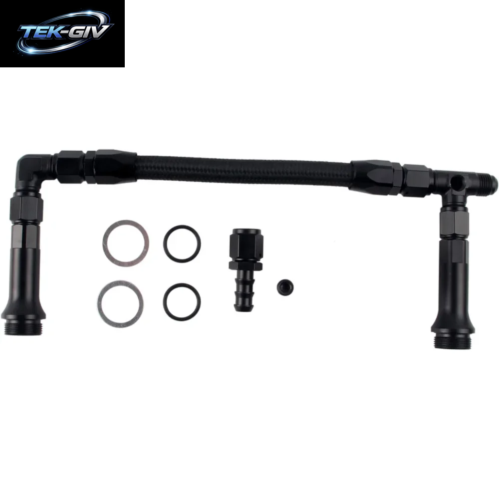 Vergaser Dual Inlet Line Kit Edelstahl Geflochten An6 Dual Feed Vergaser Kraftstoff Leitung Doppel Pumpe Für Holley Vergaser
