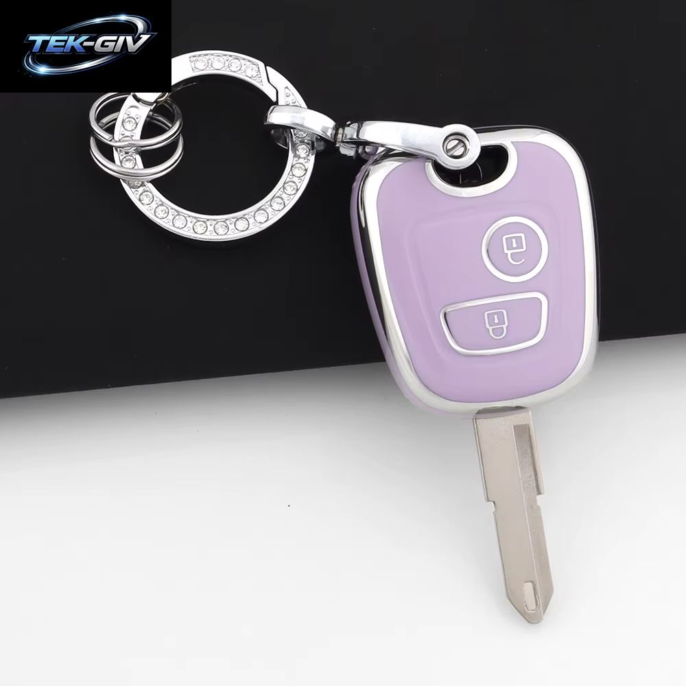 Rosa TPU Auto Fernbedienung Smart Key Fall Abdeckung Shell Fob Schlüsselbund Für Peugeot 107 206 207 307 Für Citroen C1 C2 C3 C4 Für Toyota Aygo