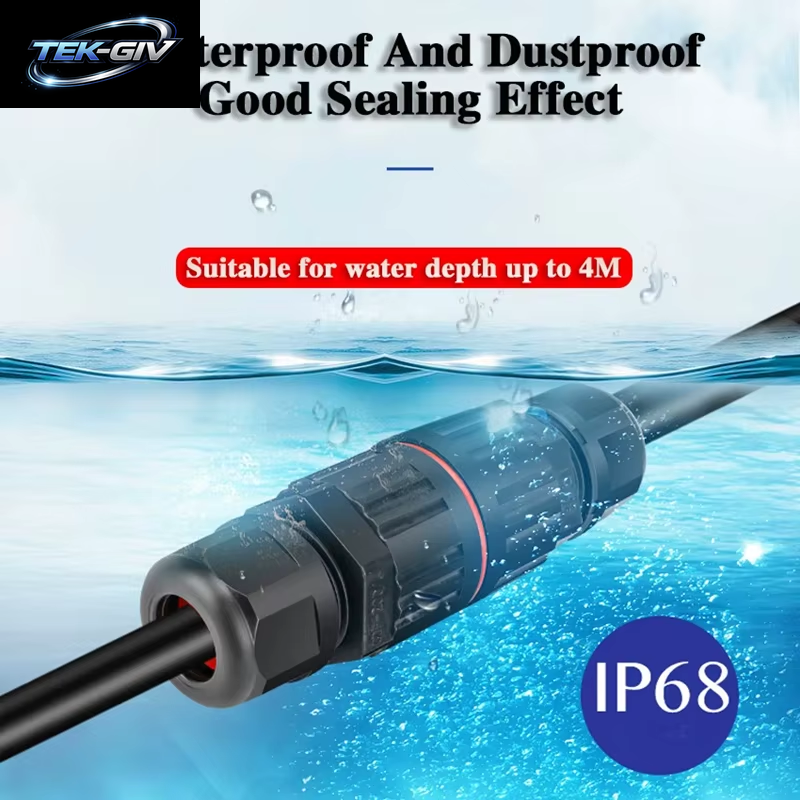 Neue 2/1PC IP68 Wasserdichte Joint Draht Schnell Verbindung Stecker 2/3 Pin Solder Weniger LED Lampe Verdrahtung Im Freien Regendicht Terminal