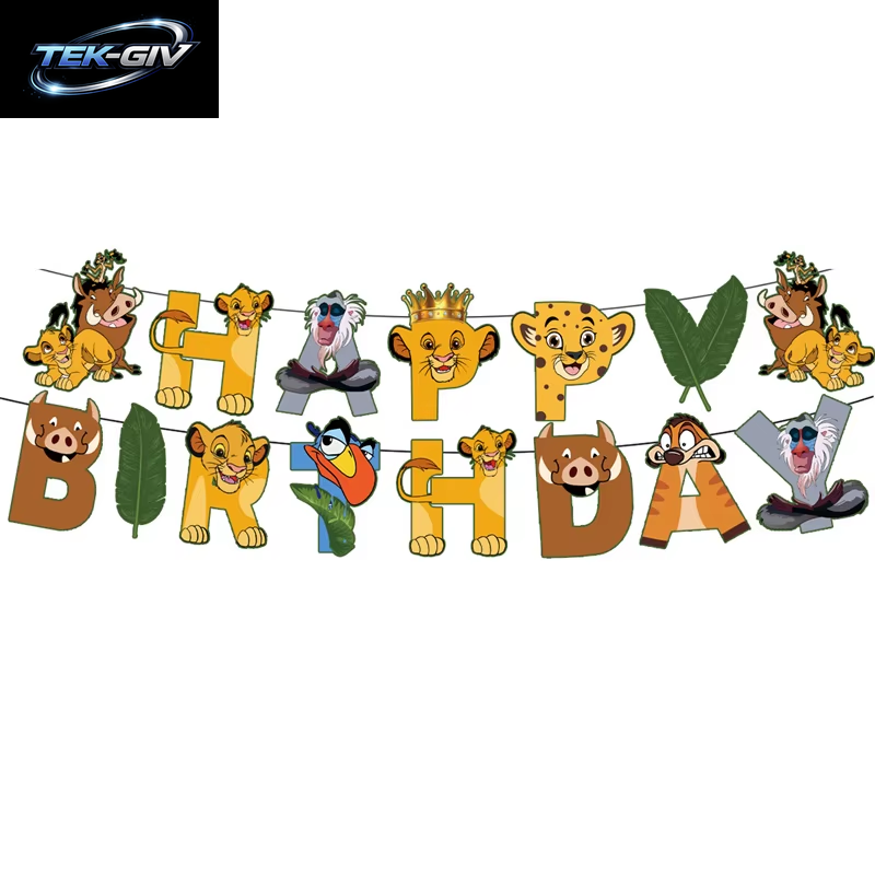 Disney Der König Der Löwen Geburtstag Party Dekoration Neue Teller Tassen Servietten Tischdecke König Löwe Geburtstag Ballon Party Favor Ballon