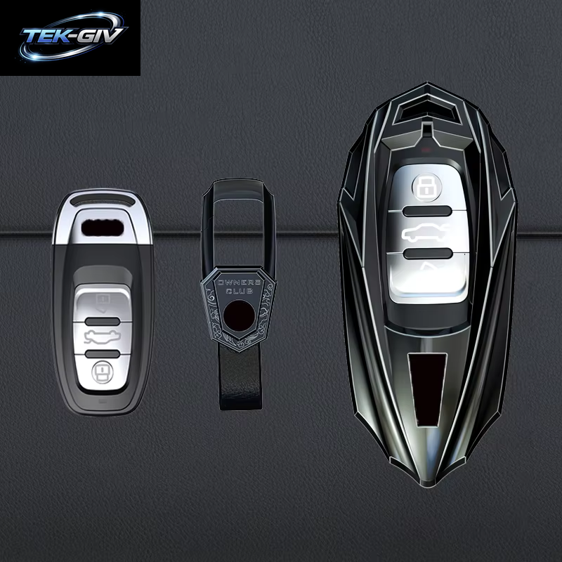 Mode Legierung Auto Schlüssel Fall Abdeckung Shell Fob Für Audi A1 A3 8P A4 B8 B9 A5 A6 C7 A7 A8 Q3 Q5 Q7 Q8 C8 D5 4M RS3 S4 S5 S7 TT E-Tron