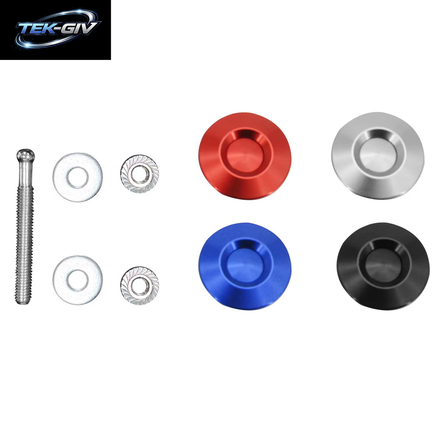 Universal Auto Quick Release Latch Stoßstange 30Mm Push Button Billet Hood Pins Lock Kennzeichen Clip Kit Motorhauben Aluminium