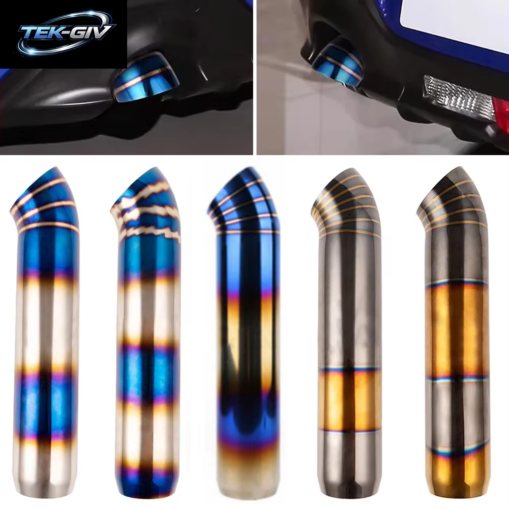 Universelles Hochwertiges Auto-Auspuffrohr Aus Edelstahl, Schalldämpfer-Endrohr 63–76 Mm Für Modifizierte Racing-Auspuffanlagen