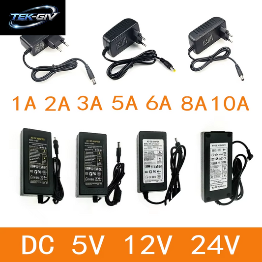 Netzteil Adapter 220V AC DC 5V 6V 8V 9V 10V 12V 13V 15V 24V Universal Ladegerät 1A 2A 3A 5A 6A 8A 10A EU UNS Für LED Treiber