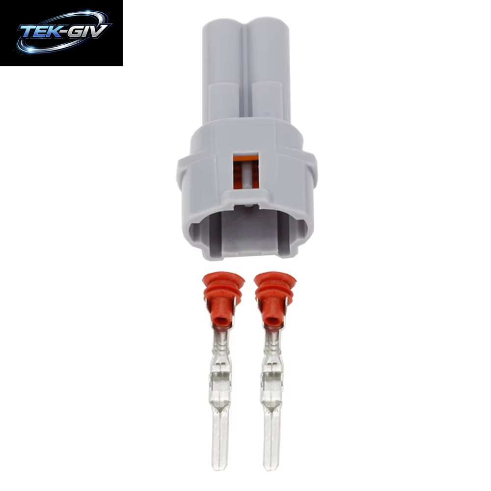 5/10 Sets 2-Poliger DJ7026-2-11/21 Auto-Wasserdichter Kabelbaum Männlich Weiblich Grau Wasserdichter Stecker 6187-2311 6180-2321