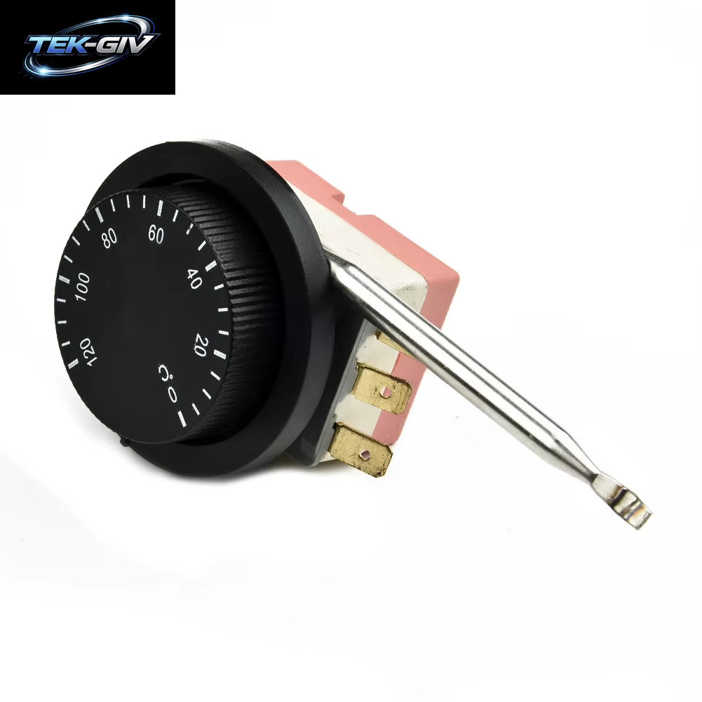 Einstellbare Elektrische Lüfter Thermostat Schalter Kühler Temperatur Control Sonde 250 V Stahl Und Kunststoff 0 ~ 120 Grad Kapillare Die