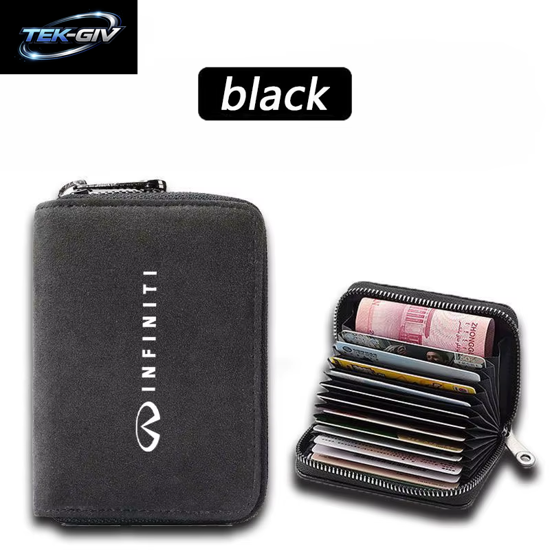 Horizontaler Reiß Verschluss Karten Halter Wildleder Schutz Tasche Für Infiniti Fx35 Q50 Q30 Esq Qx50 Qx60 Qx70 Ex Jx35 G35 G37 Ex3 Zubehör