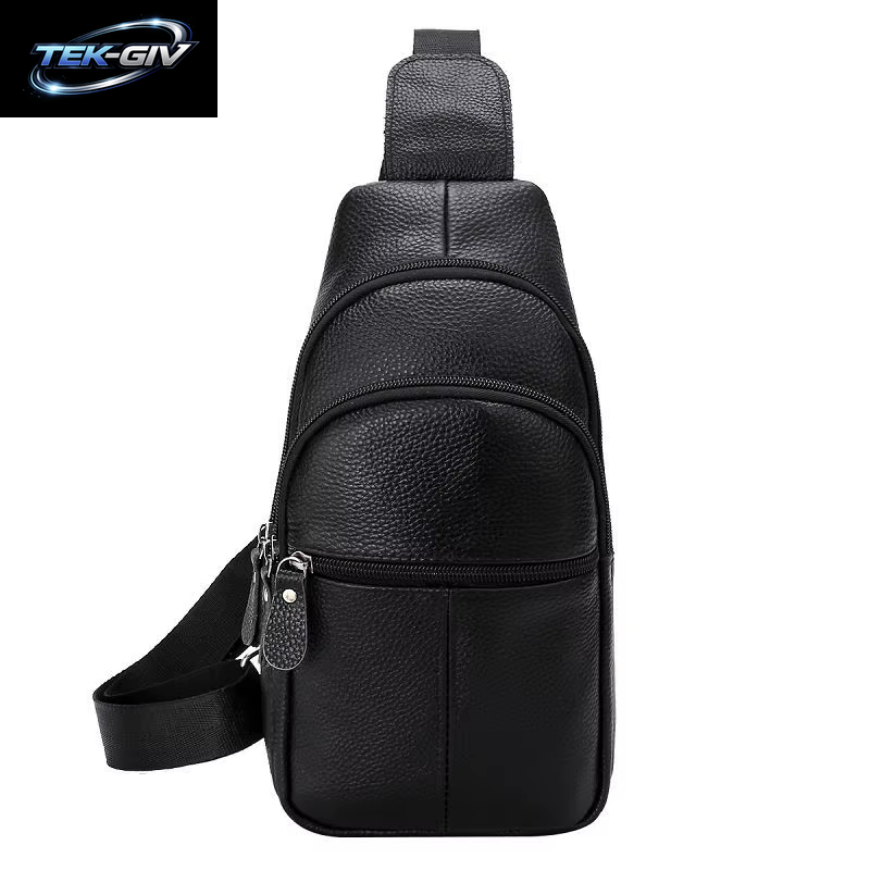 Brusttasche Aus Echtem Leder Für Herren, Große Umhängetasche Aus Rindsleder, Business-Pendler-Umhängetasche Für Herren, Handy-Aufbewahrungstasche