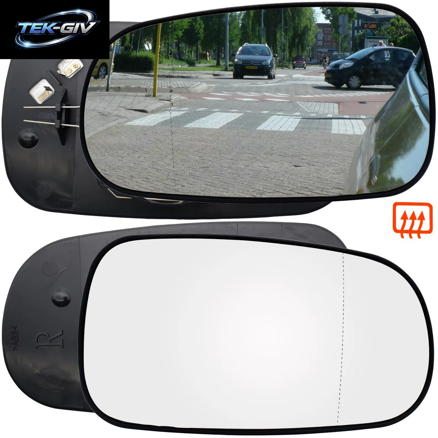 Für Saab 93 95 9-3 9-5 2003 - 2012 Links Rechts Fahrer Beifahrerseite Flügel Spiegel Glas Beheizte Weitwinkel Rückansicht Rückspiegelplatte