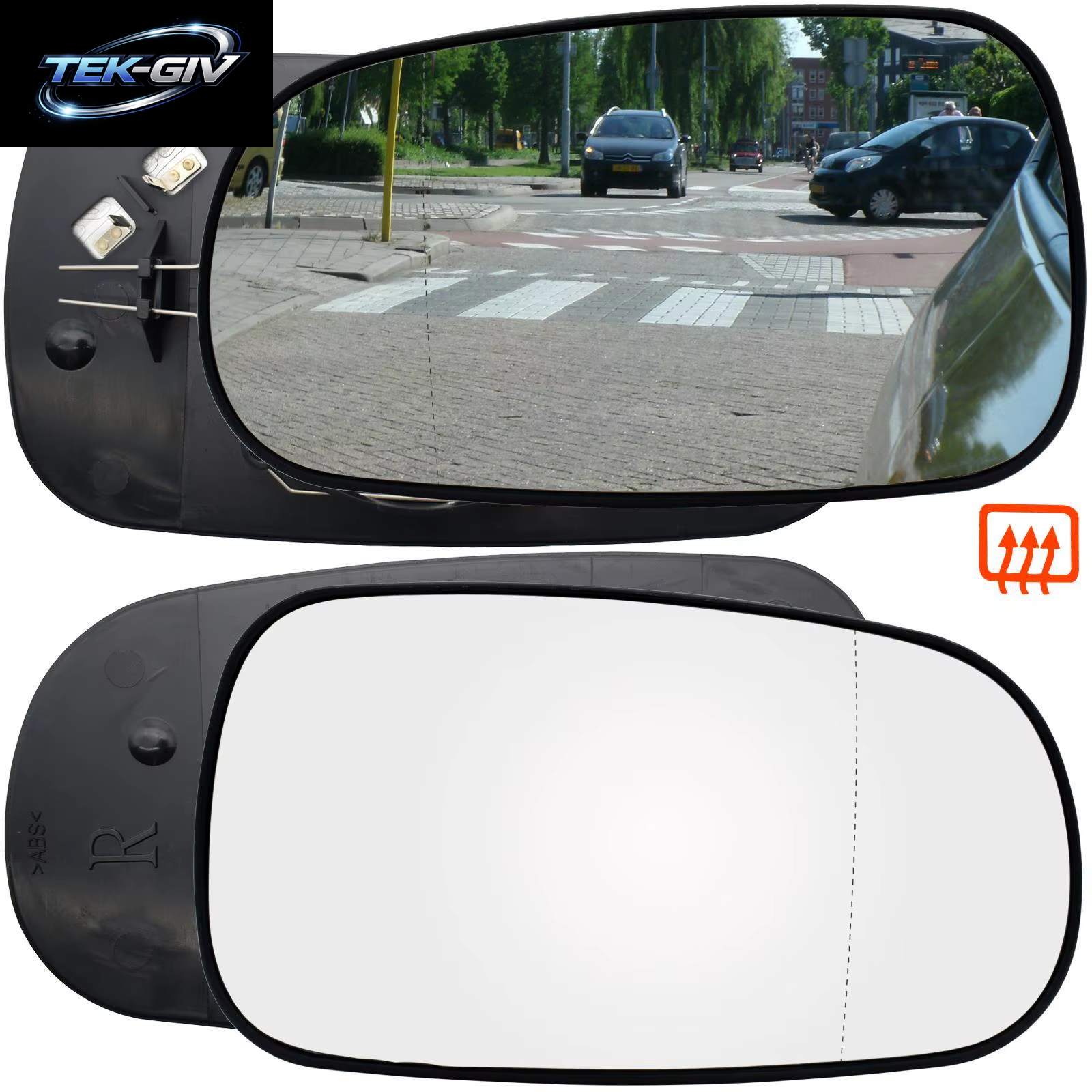 Für Saab 93 95 9-3 9-5 2003 - 2012 Links Rechts Fahrer Beifahrerseite Flügel Spiegel Glas Beheizte Weitwinkel Rückansicht Rückspiegelplatte