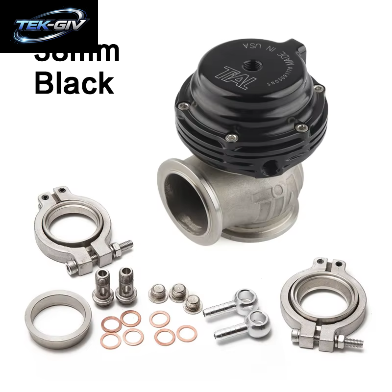 Universelles 38 Mm Externes Wastegate Mit V-Band, Flansch-Turbo-Wastegate Für Supercharge-Turbo-Verteiler Mit Logo MV-S 38 Mm Wastegate