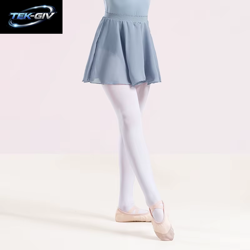 Ballettrock Für Mädchen, Tutu-Röcke Für Ballett, Tanz, Chiffon-Röcke, Elastische Taille, Kurzer Ballettrock Für Mädchen